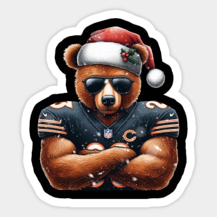 Chicago Bears Christmas Sticker